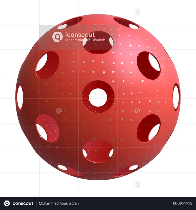 Perforated Sphere  3D Illustration