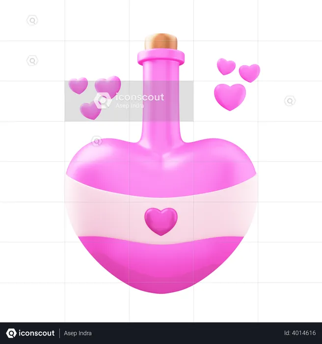 Perfume de amor  3D Illustration