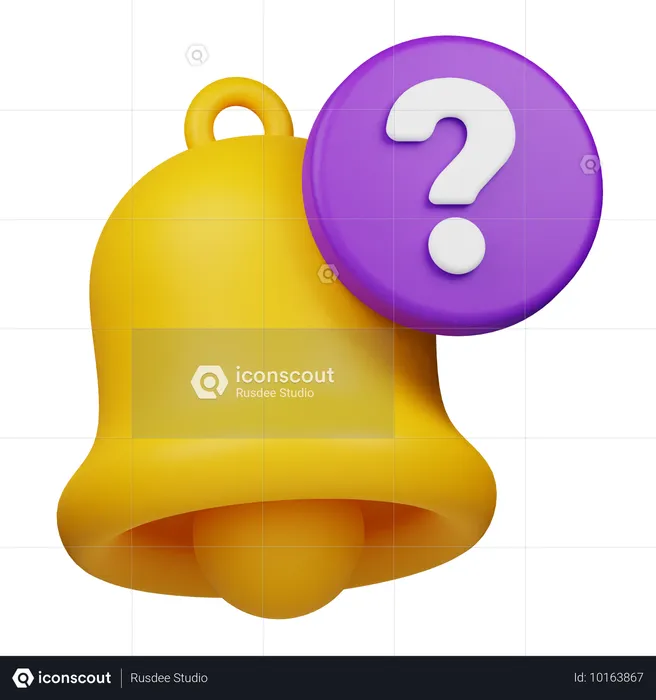 Notificação de pergunta  3D Icon