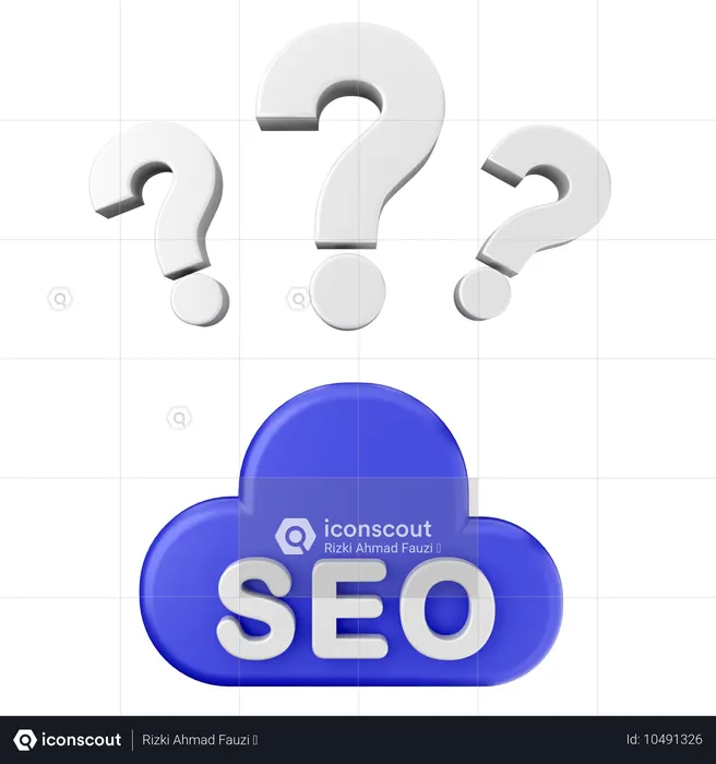 Perguntas frequentes seo  3D Icon