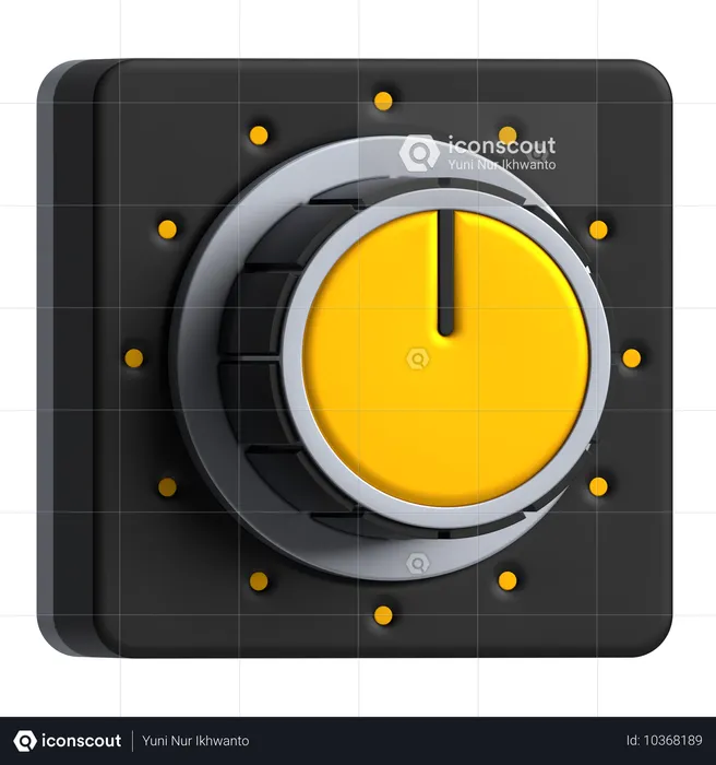 Perilla de audio  3D Icon