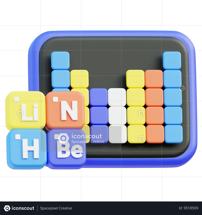 Periodic Table  3D Icon