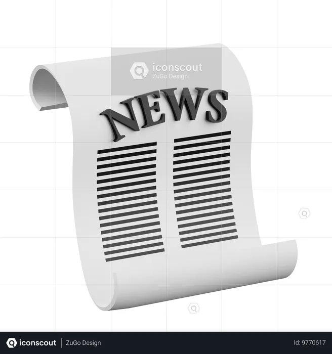 Periódico  3D Icon