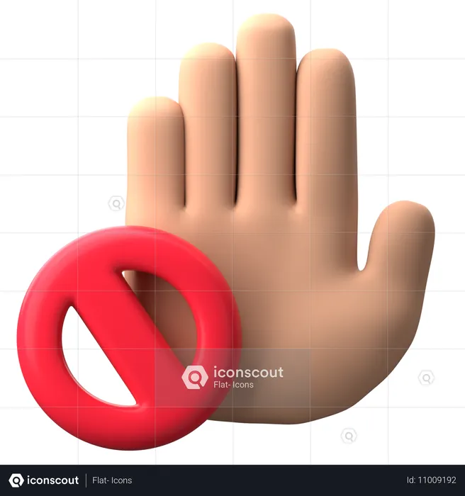 허가가 거부되었습니다  3D Icon