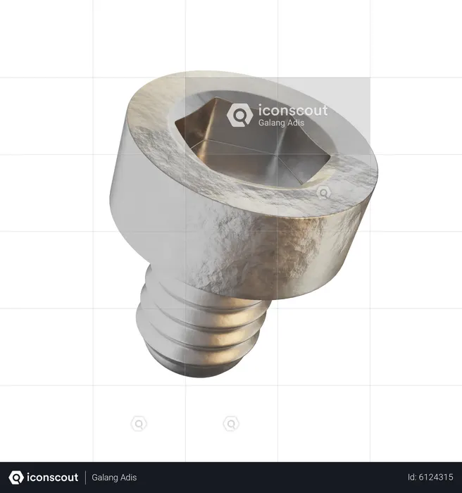 Perno pequeño  3D Icon