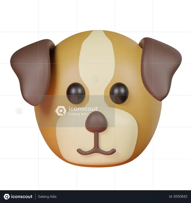 Perro  3D Icon