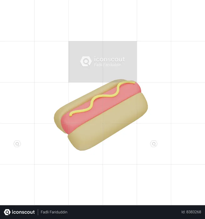 Hot dog  3D Icon