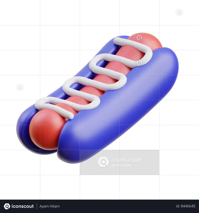 Hot dog  3D Icon