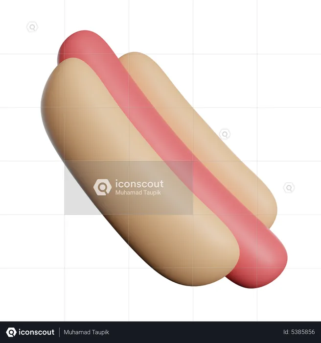 Hot dog  3D Icon