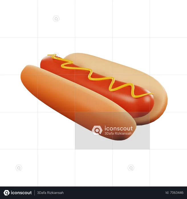 Hot dog  3D Icon