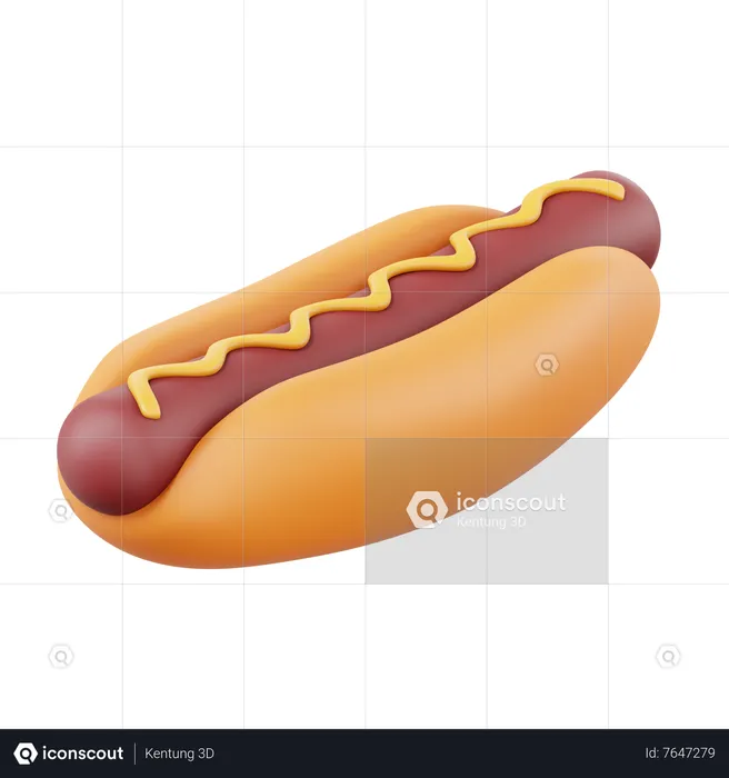 Hot dog  3D Icon