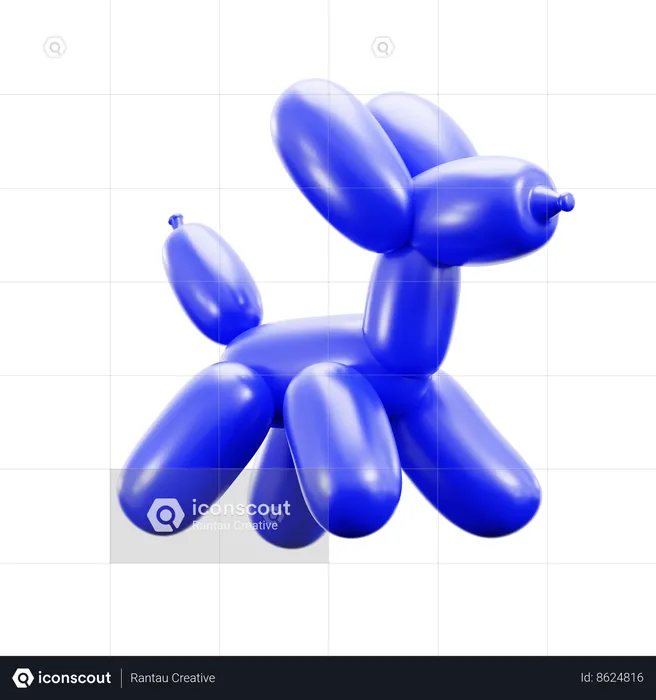 Perro globo  3D Icon