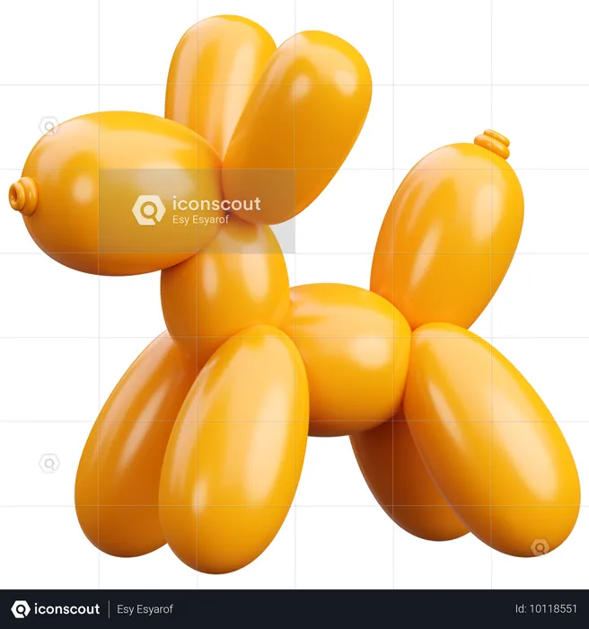 Perro globo  3D Icon