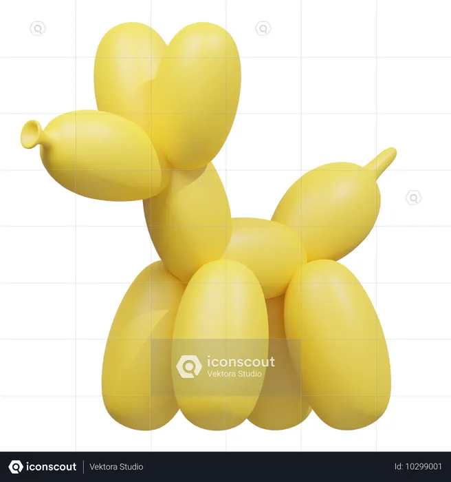 Perro globo  3D Icon