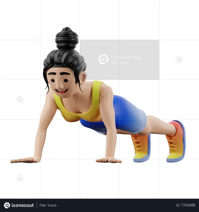 Person-Exercising-Female  3D Icon