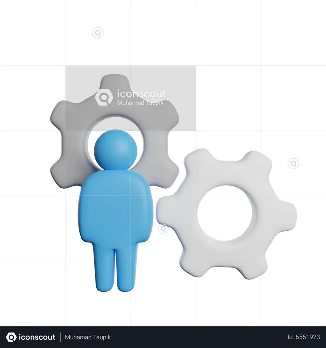 Person Setting  3D Icon