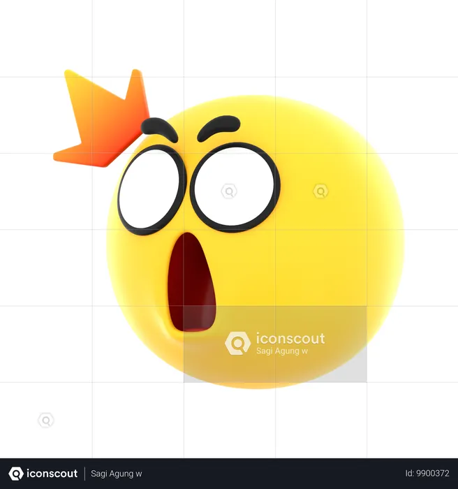 Emoji de personagem surpresa Emoji 3D Icon