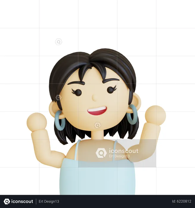 Personaje de mujer  3D Icon