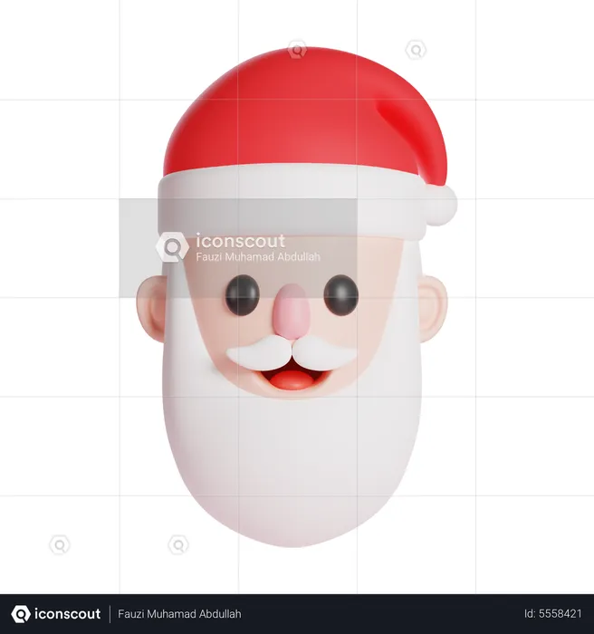 Personaje de Papá Noel  3D Icon