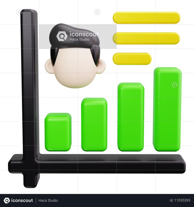 Persönliches Wachstum  3D Icon