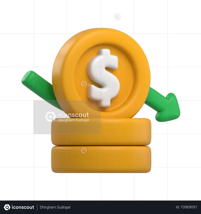 Perte financière  3D Icon