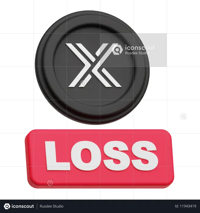 Perte immuable  3D Icon