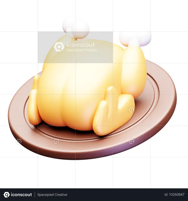 Frango peru  3D Icon