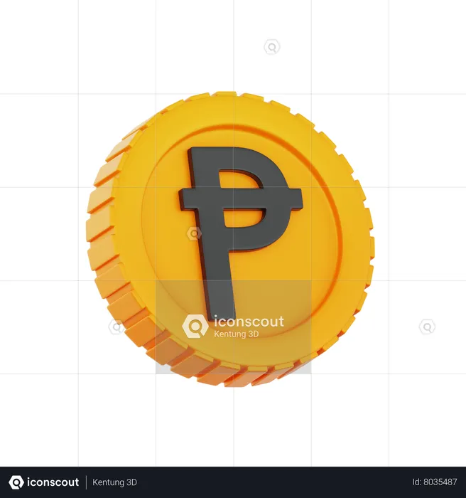 Peseta espanhola  3D Icon