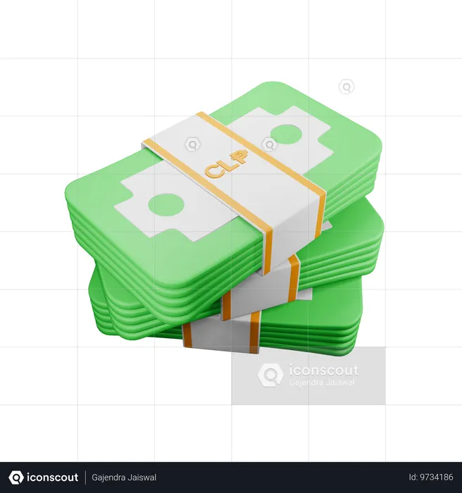 Peso chileno  3D Icon