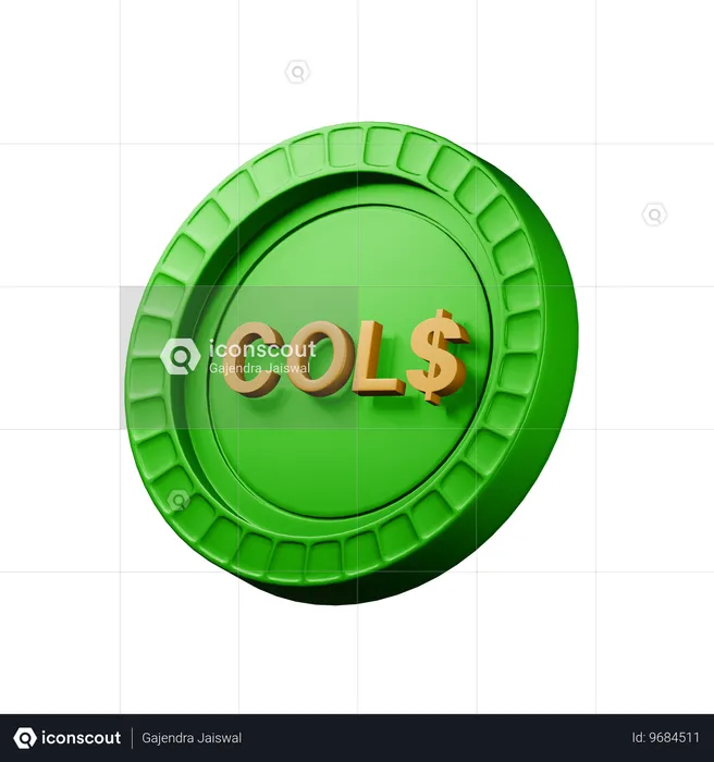 Peso colombiano  3D Icon