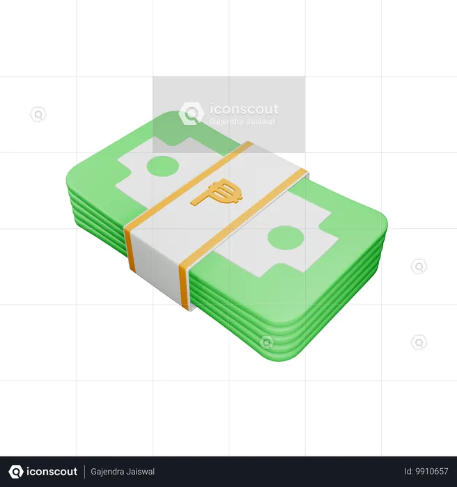 Pesos mexicanos  3D Icon