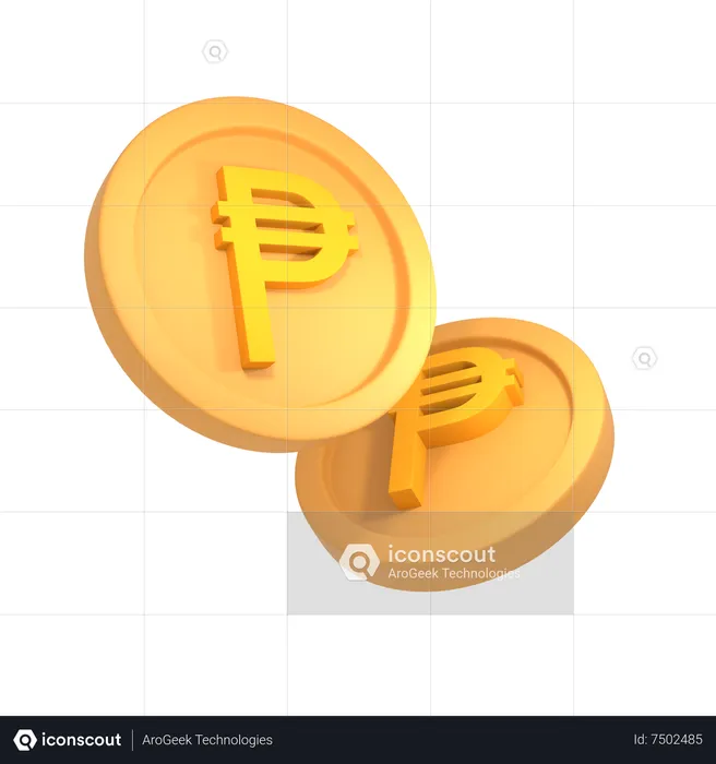 Pesos mexicanos  3D Icon