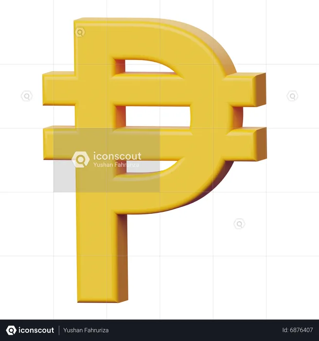 Peso Sign  3D Icon