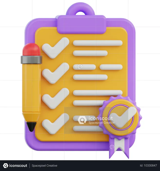 Pesquisa concluída  3D Icon