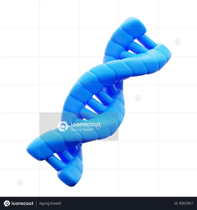 Pesquisa genética de DNA  3D Icon