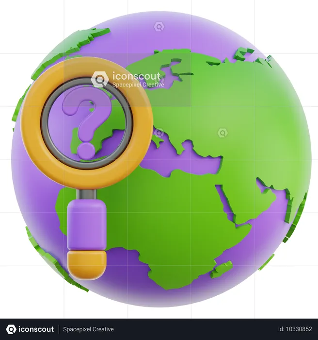 Pesquisa global  3D Icon