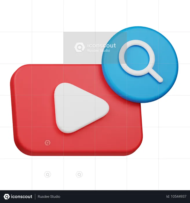 Pesquisar vídeo  3D Icon