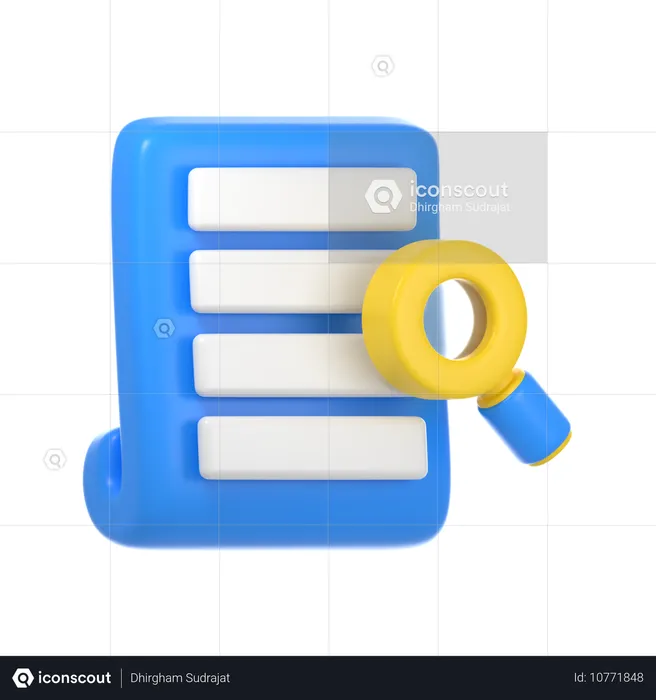 Pesquisar documento  3D Icon