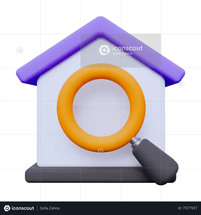 Pesquisar em casa  3D Icon