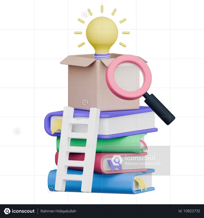 Pesquisar livros  3D Icon