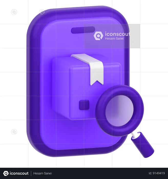 Pesquisar produto  3D Icon