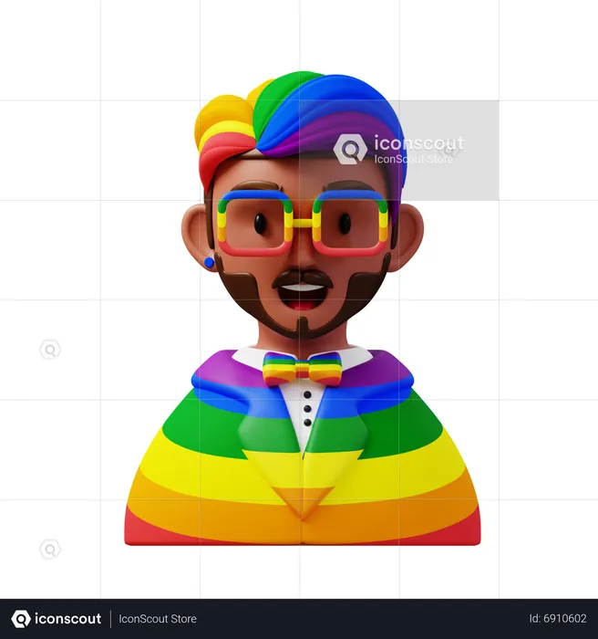 Pessoa gay  3D Icon