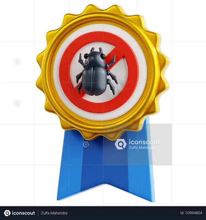 Pest Control Badge  3D Icon