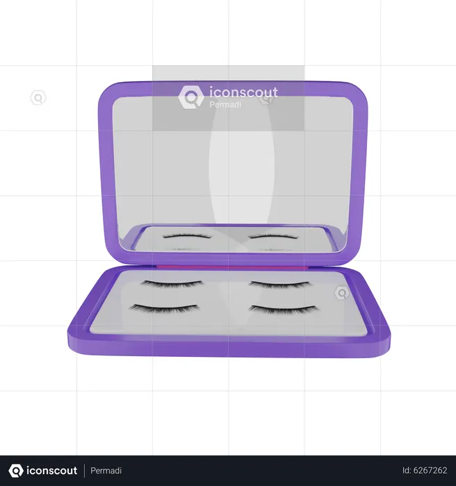 Pestañas  3D Icon