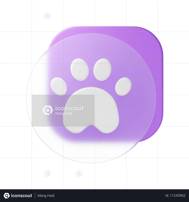 애완 동물  3D Icon