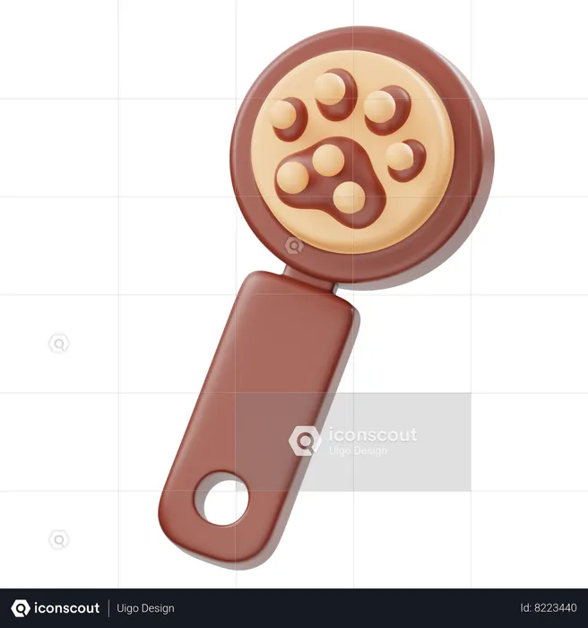 Pet Comb  3D Icon