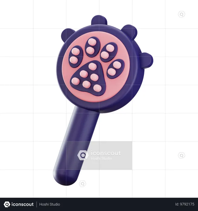 Pet Comb  3D Icon