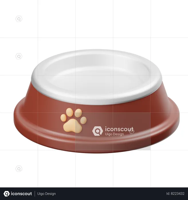 Pet Food Bowl  3D Icon