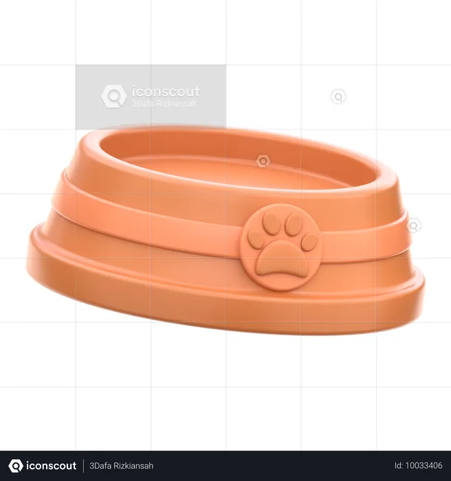 Pet Food Bowl  3D Icon