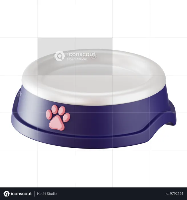 Pet Food Bowl  3D Icon